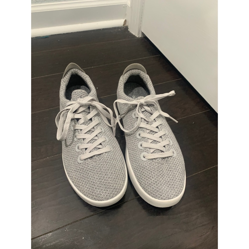 Allbirds Tree Pipers Mist Grey Eucalyptus Fiber Sneakers Womens 10 Low Top